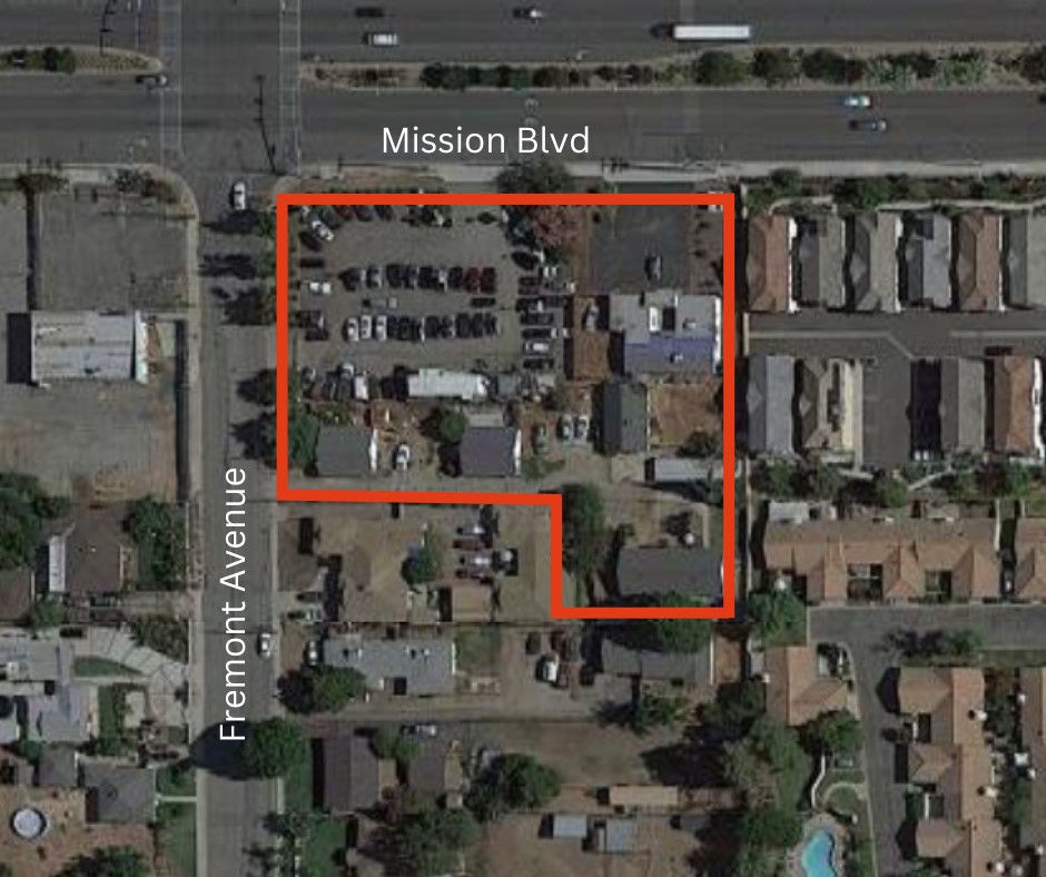 map of mission blvd and Fremont Ave